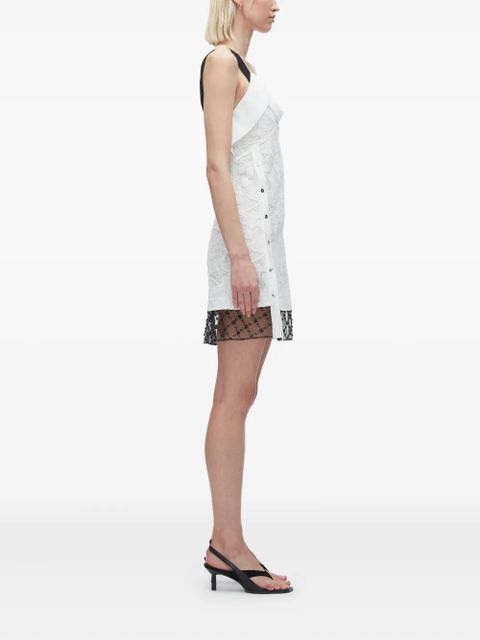 3.1 Phillip Lim lace-insert eyelet mini dress - White - zdjęcie produktu nr 2
