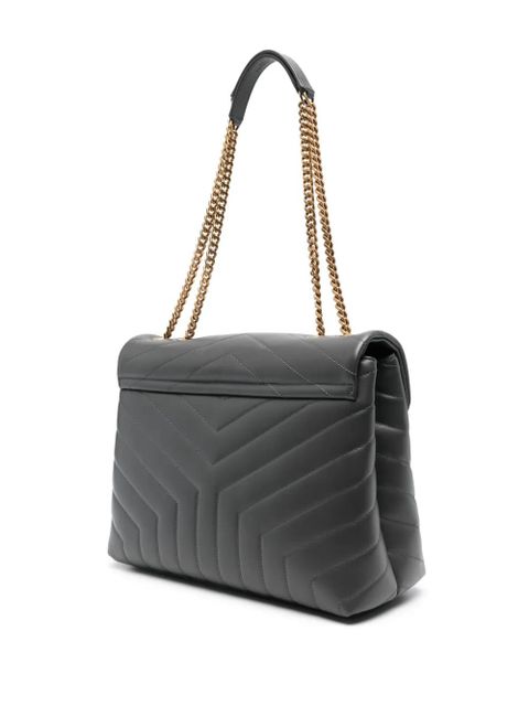 Saint Laurent medium Loulou shoulder bag - Grey
