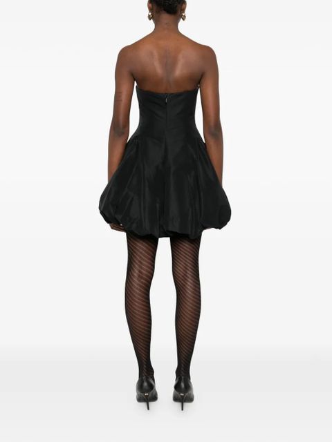 Cult Gaia flower strapless mini dress - Black