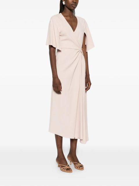 Max Mara ring-detail asymmetric dress - Pink