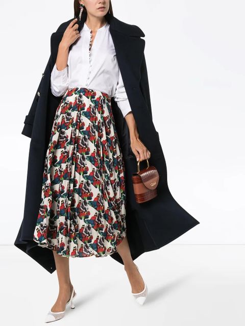 Valentino Garavani x Undercover Lovers print pleated skirt - AM0 MULTICOLOURED