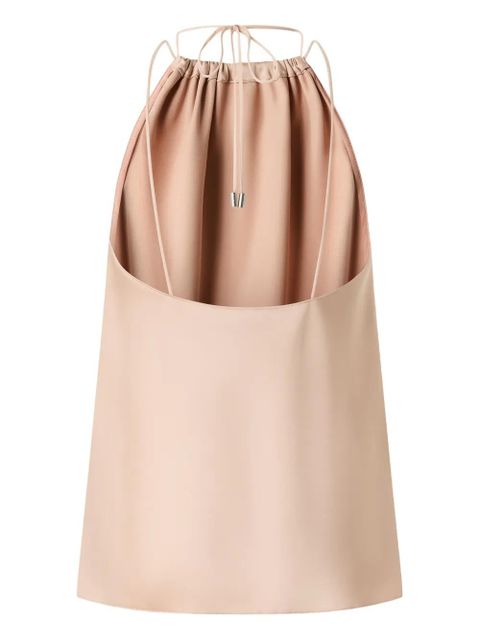 PINKO gathered-neckline sleeveless blouse - Neutrals - zdjęcie produktu nr 2
