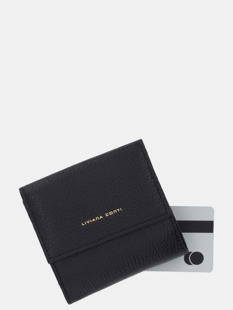 Liviana Conti portfel skórzany damski kolor czarny A5WB53
