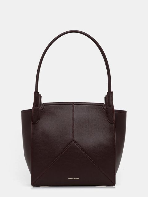 Victoria Beckham torebka skórzana kolor bordowy B325AAC006915A - zdjęcie produktu nr 1