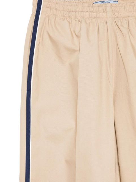 Prada side-stripes straight trousers - Neutrals