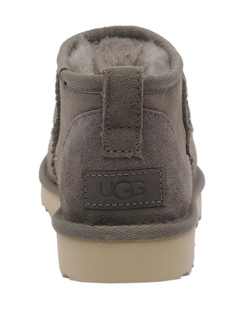 UGG Classic Ultra Mini round-toe logo ankle boots - Grey