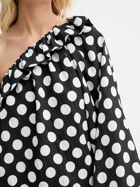 The Sleeper bluzka damska kolor czarny wzorzysta GATP01G097N