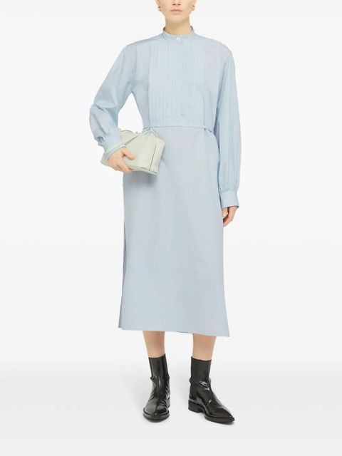 Jil Sander long-sleeve cotton midi dress - White - zdjęcie produktu nr 2