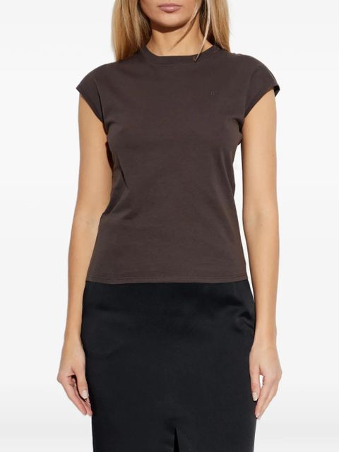 TOM FORD logo-embroidered T-shirt - Brown