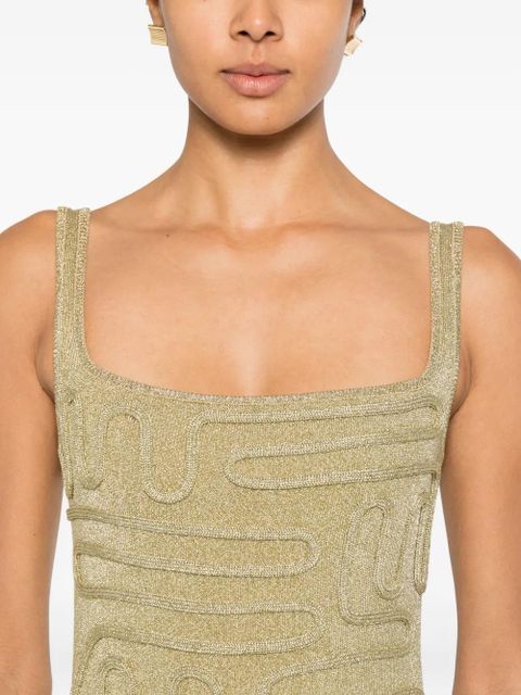 Cult Gaia Kymia midi dress - Gold - zdjęcie produktu nr 2