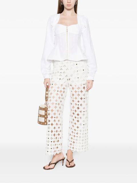 Maje scalloped trousers - White - zdjęcie produktu nr 2