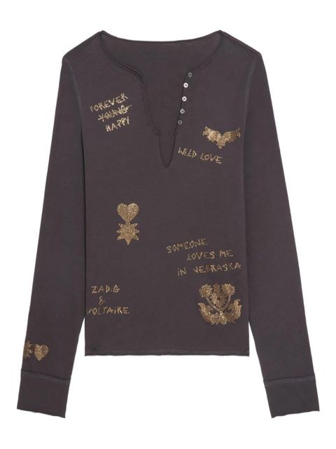 Zadig&Voltaire long-sleeve T-shirt - Brown - zdjęcie produktu nr 1