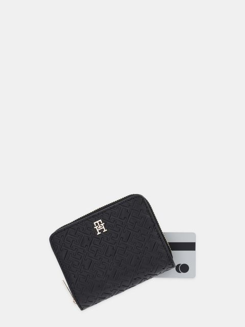 Tommy Hilfiger portfel damski kolor czarny AW0AW17743