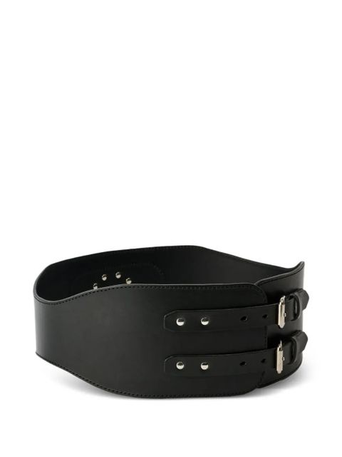 OUR LEGACY Girdle leather belt - Black - zdjęcie produktu nr 2