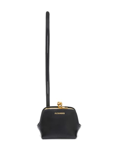 Jil Sander Goji leather clutch bag - Black - zdjęcie produktu nr 1