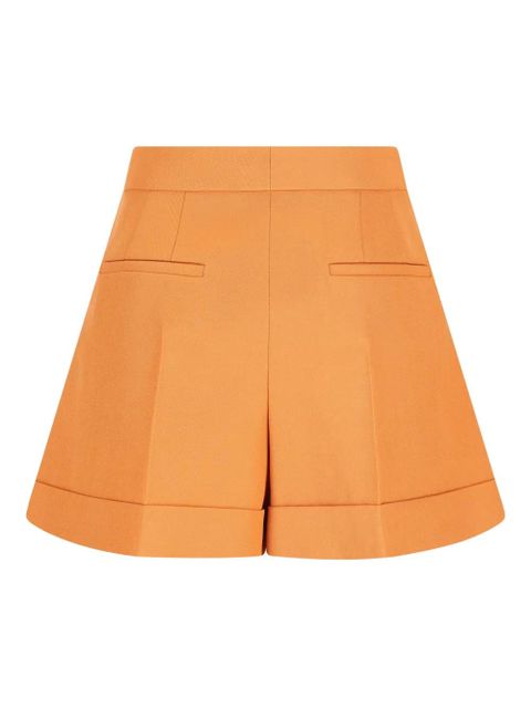 FENDI double-pleat tailored shorts - Orange