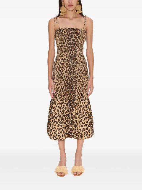 Simon Miller Canto smocked poplin dress - Neutrals - zdjęcie produktu nr 2