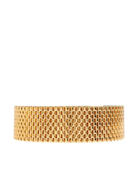 Jil Sander grid-pattern bracelet - Gold