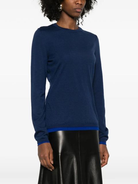 Gabriela Hearst crew-neck sweater - Blue