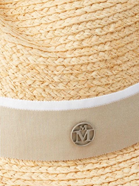 Maison Michel Virginie ribbon-detailed hat - Neutrals - zdjęcie produktu nr 2