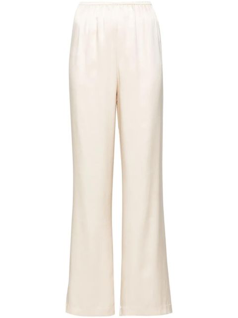 ANINE BING straight-leg silk trousers - Neutrals - zdjęcie produktu nr 1