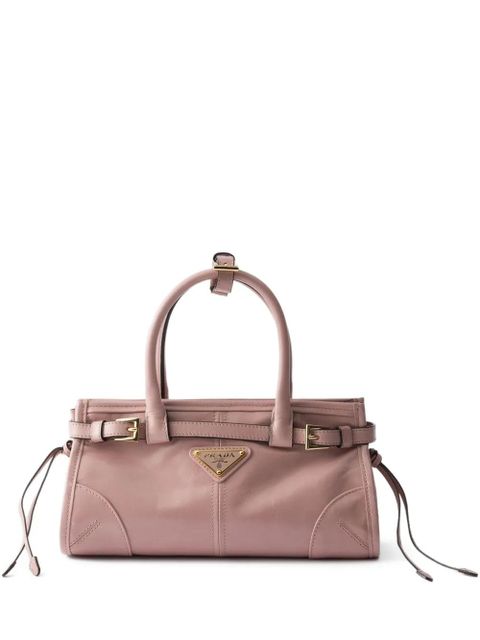 Prada mini Bonnie leather tote bag - Pink - zdjęcie produktu nr 1