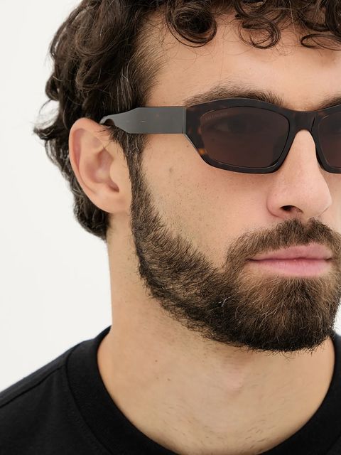 Balenciaga okulary przeciwsłoneczne kolor brązowy BB0448SK