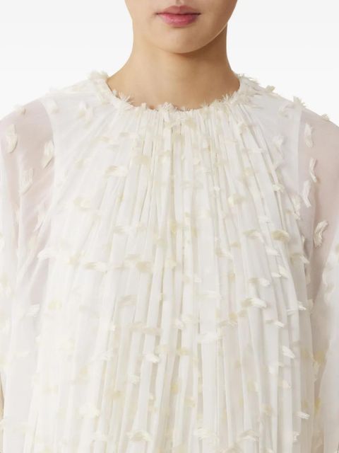 Lanvin pleated maxi dress - White