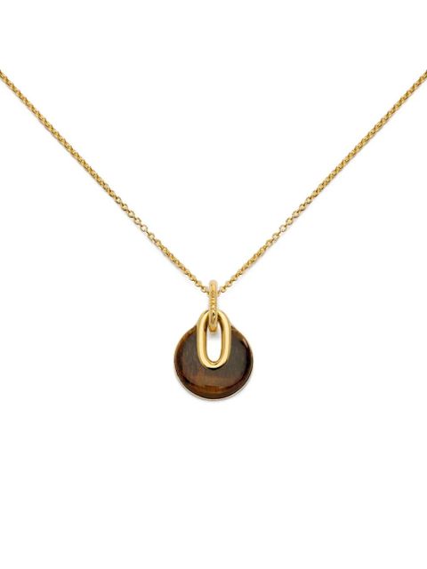Monica Vinader 18K gold vermeil tiger eye necklace