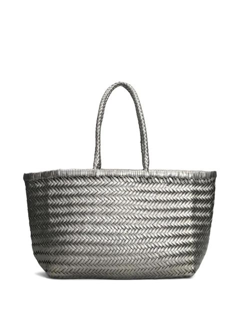 DRAGON DIFFUSION woven handle tote bag - Silver - zdjęcie produktu nr 1