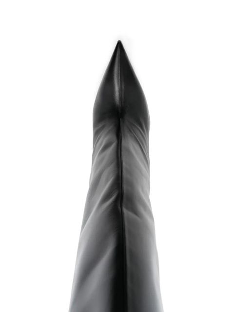 The Attico Cheope knee-high 105mm boots - Black