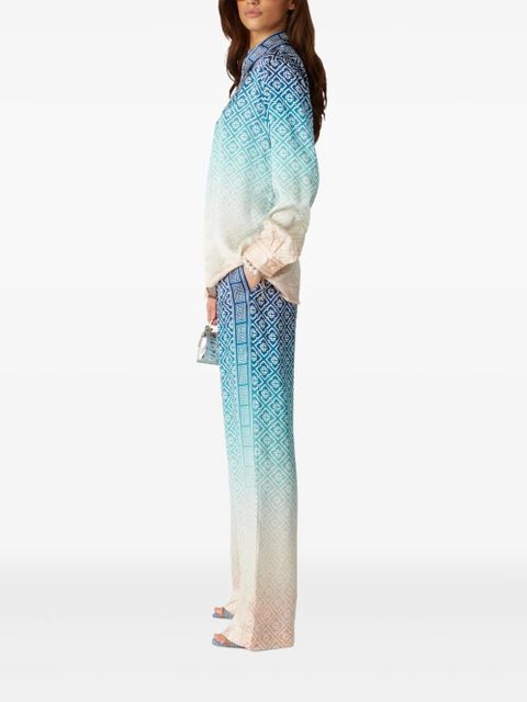 Casablanca ombré-effect trousers - Blue - zdjęcie produktu nr 2