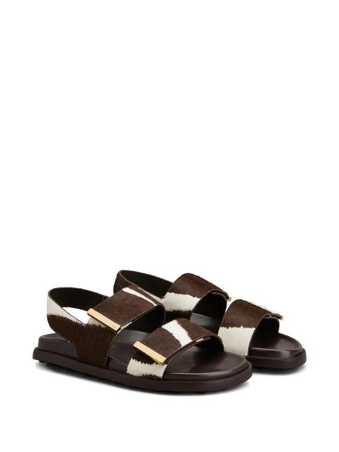 Tod's strap-detail sandals - Brown - zdjęcie produktu nr 2