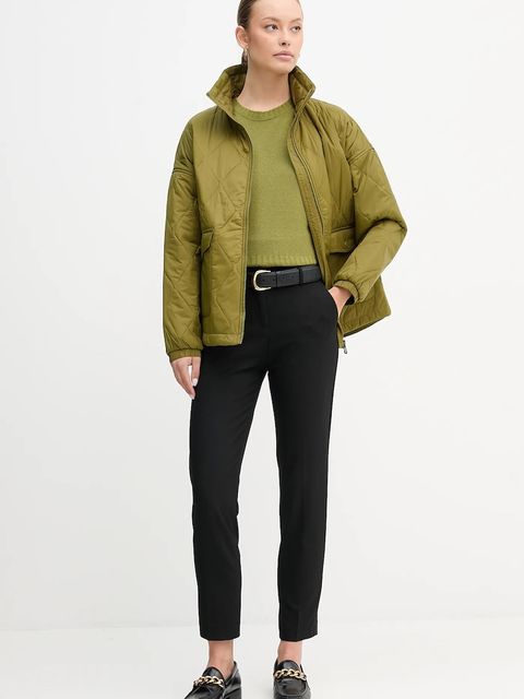 United Colors of Benetton spodnie damskie kolor czarny proste high waist 4L4H557R4 - zdjęcie produktu nr 2