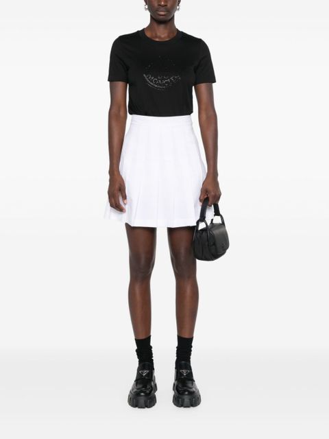 Moncler rhinestone-logo T-shirt - Black - zdjęcie produktu nr 2