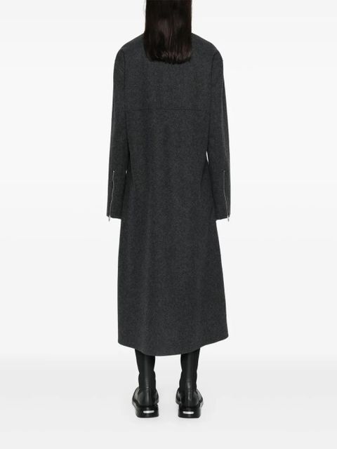 Jil Sander virgin wool midi dress - Grey