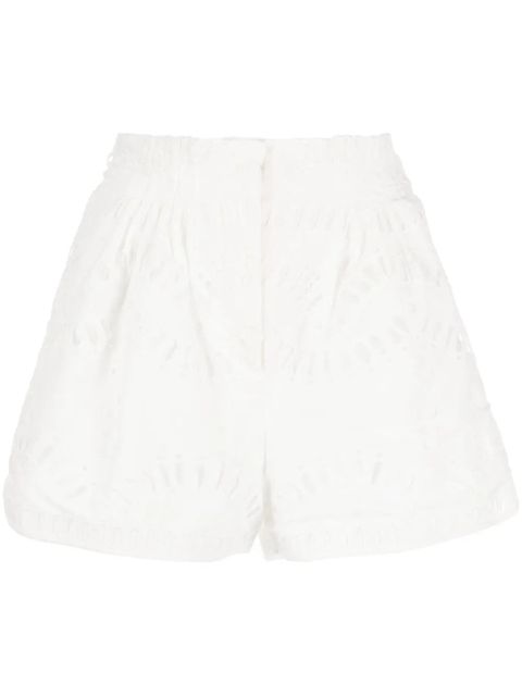 Charo Ruiz Ibiza Palok embroidered shorts - White - zdjęcie produktu nr 1