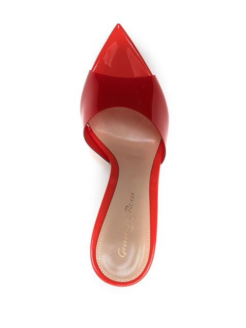 Gianvito Rossi Elle transparent-strap sandals - Red