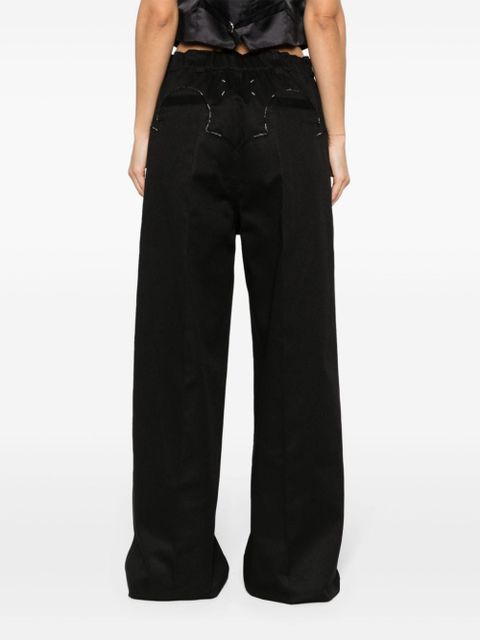 Maison Margiela Yoke wide-leg trousers - Black
