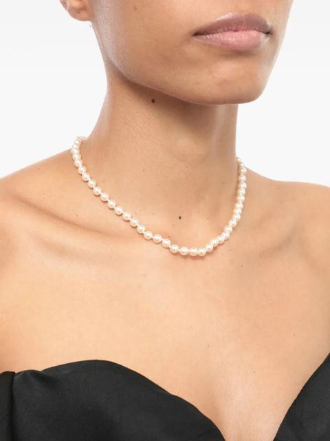 Vivienne Westwood orb pearl necklace - White