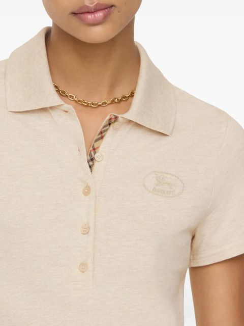 Burberry cotton polo shirt dress - Neutrals