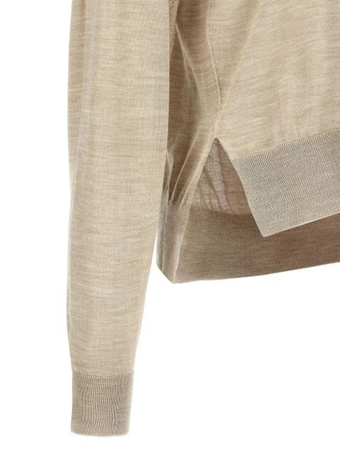 Jil Sander asymmetrical sweater - Neutrals