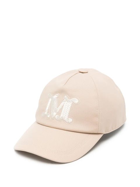 Max Mara logo-embroidered baseball cap - Neutrals - zdjęcie produktu nr 1