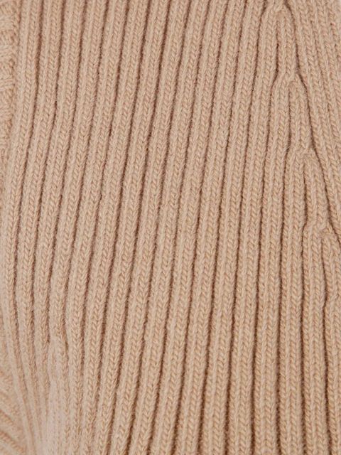 Max Mara V-neck ribbed-knit vest - Brown