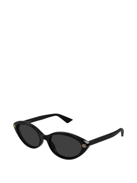 Gucci Eyewear cat-eye logo-plaque sunglasses - Black - zdjęcie produktu nr 2