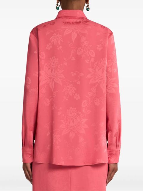 ETRO floral-jacquard shirt - Pink