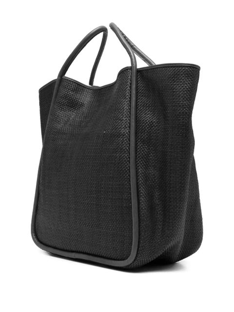 DRAGON DIFFUSION Ana woven leather tote bag - Black - zdjęcie produktu nr 2
