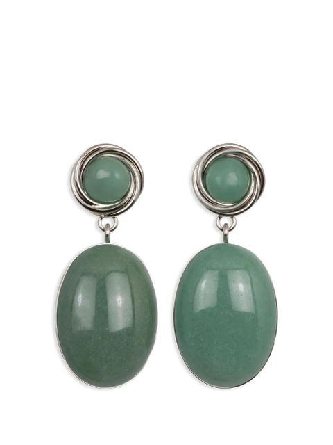 Jennifer Behr Ruthie aventurine earrings - Silver - zdjęcie produktu nr 1