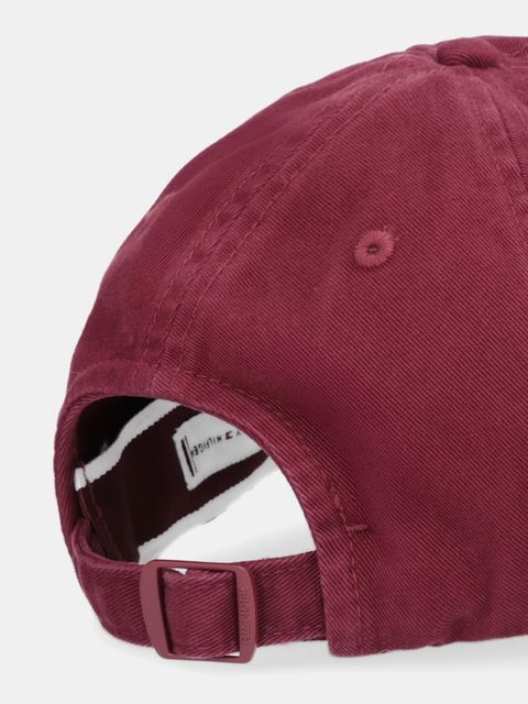 Tommy Hilfiger czapka z daszkiem bawełniana kolor bordowy AW0AW17987 - zdjęcie produktu nr 2