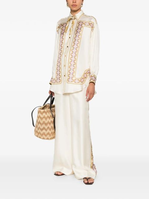 ZIMMERMANN Luna Retro trousers - Neutrals - zdjęcie produktu nr 2